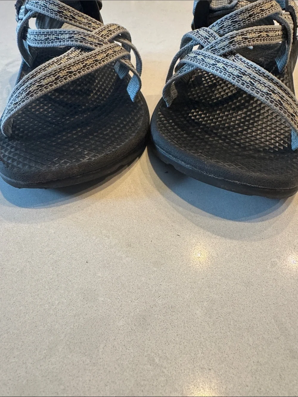 Chaco Kids Black Sandals with Light Gray Straps